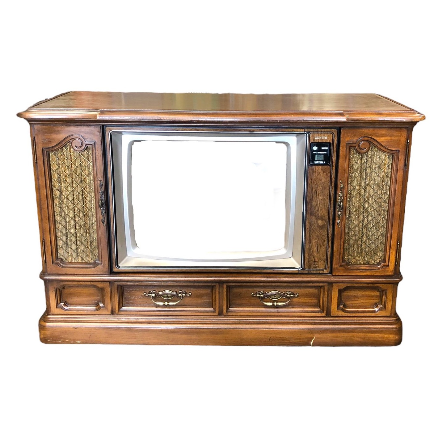 25 Inch Zenith System3 Space Command Wood Grain Console